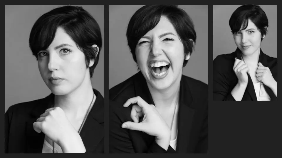 Collage of 3 headshots of a beautiful woman with different vibrant expressions - Tokyo Portrait Photographer, Headshot photos