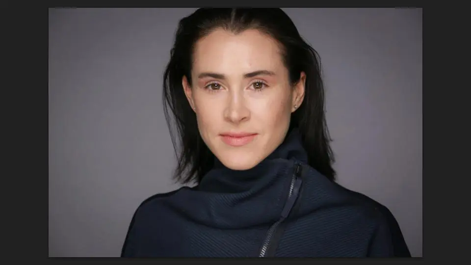 A young and beautiful woman in a black dress facing the camera indoors - Tokyo Portrait Photographer, Headshot photos