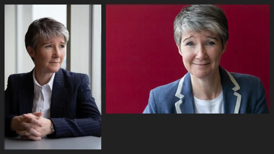 A collage of two headshots of an elderly professional woman smiling - Tokyo Portrait Photographer, Headshot photos