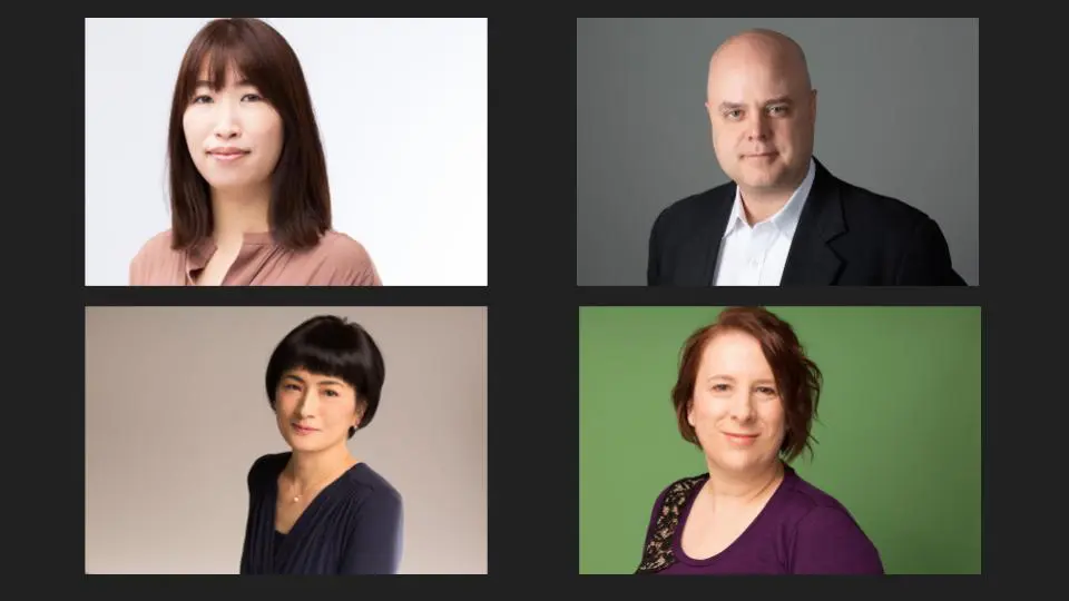 A collage of four professional people in business formals for a brand shoot - Tokyo Portrait Photographer, Headshot photos