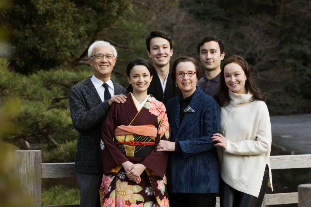 Seijin no hi furisode photo shoot Enjoying meiji park