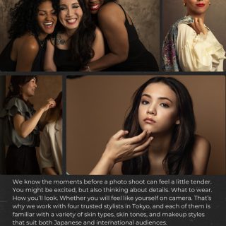 We know the moments before a photo shoot can feel a little tender. You might be excited, but also thinking about details. What to wear. How you’ll look. Whether you will feel like yourself on camera.That’s why we offer complimentary hair and makeup right before your session. It’s one of the ways we help you arrive feeling cared for, calm, and ready.You’re in good hands.
We work with four trusted stylists, and each of them is familiar with a variety of skin types, skin tones, and makeup styles that suit both Japanese and international audiences.We build in real time.
For many sessions, the shoot itself is up to 90 minutes. Pre-shoot hair and makeup typically takes 30 to 90 minutes depending on the individual, so we often ask clients to allocate up to 3 hours with us. That time is not extra. It’s part of the experience.Studio or on location.
And if you are shooting in our studio or at the location, we can support you there too.#photography #art #aestheticphotography #photographer #portaitoftheday #creative #expression #toptia #toptiaphotos #toptiaphotography #japan #photography #photographers #resilience #business #entrepreneurship #creatives #freelancer #headshot #photographerintokyo #tokyophotographer #headshotphoto