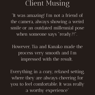 Being comfortable in front of the camera doesn’t always come naturally. Sometimes, all it takes is the right direction, a relaxed space and people who know how to bring out the best in you.We loved reading this review because it captures something that matters to us: creating an experience where you can let go of the pressure to “pose” and simply enjoy being photographed.And then seeing the final images makes it all worthwhile. Thank you for trusting us with your portraits.#toptia #toptiaportraits #photographerintokyo #tokyophotographer #portraitphotography
